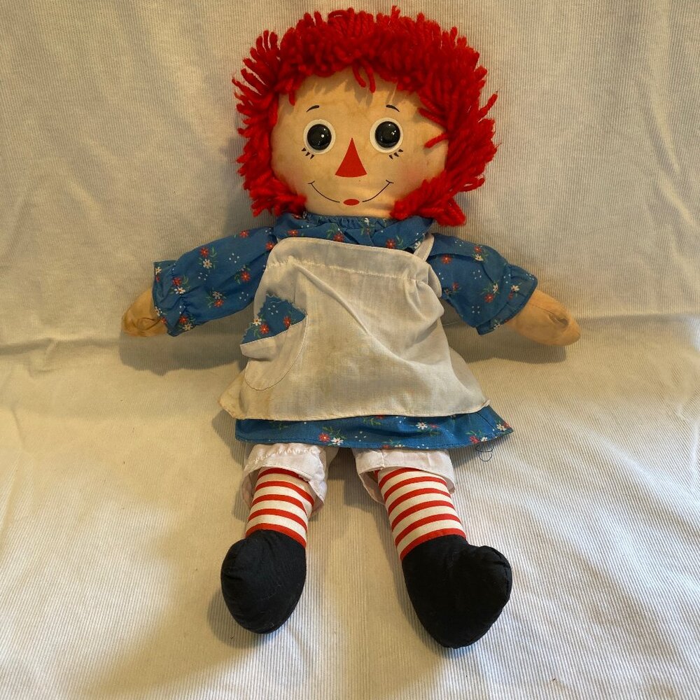 Vintage Raggedy Ann Doll 20” - Johnny‎ Gruelle Copyright - Classic Collectible
